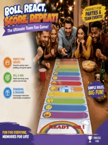 1pc Rainbow Party Reward & Penalty Rolling Game Mat, Fun Challenge Stair Game, Indoor Desktop Rolling Reward Board Game, Suitable For Family And Team, Outdoor Activities, Graduation Ceremony, Birthday Party, Halloween, Christmas Gift - Multicolor - View 3