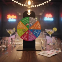 Roleta Roda de Shot Cachaça Mesa Bebida Happy Hour Bebida - Multicolorido - Visão 6