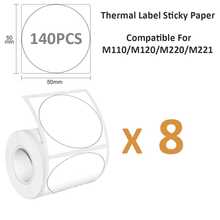 Thermal Self-Adhesive Label Paper, Smudge-Proof Sticker Rolls For Phomemo M110 M220 M200, E210 P50 PT-260 Printers, Barcodes, Addresses, Logo Stickers, Small Business & Home Tagging, Printable Refill Tape Only - View 14