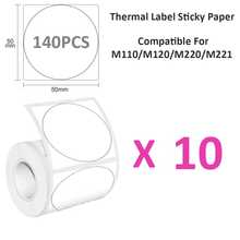 Thermal Self-Adhesive Label Paper, Smudge-Proof Sticker Rolls For Phomemo M110 M220 M200, E210 P50 PT-260 Printers, Barcodes, Addresses, Logo Stickers, Small Business & Home Tagging, Printable Refill Tape Only - View 17