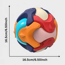 Alcancía DIY 3D para Niños, Pelota de Bloques de Construcción de Colores, Juguete Educativo para Armar y Ahorrar - Multicolor - Ver 2