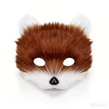 4pcs Adjustable Realistic Fox Mask Set, Includes Bendable Tail, Ear Headband And Gloves, Halloween/Christmas Cosplay Party Costume - A - View 17
