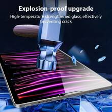 2pcs Tempered Glass Screen Protector, Compatible With IPad 10th Gen A16/10.2 Inch/10.9 Inch/11 Inch Pro/Air/Mini Series, High Definition Transparent Anti-Scratch Tablet Screen Protector - 2pcs - View 2