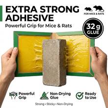 Mouse & Rat Glue Traps, Strong Non-Drying Adhesive Rodent Traps With Attracting Properties, Foldable Ready-To-Use Sticky Boards For Mice & Rats, Indoor Home, Kitchen, Garage & Basement Use - 60pcs - View 2