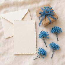 25/50/100/150pcs Mini Baby's Breathl Flowers - For Arts And Crafts, Hair Accessories, Wedding Wreaths, Table Flowers, Home Decor, Etc., Boho - Sky Blue - View 3