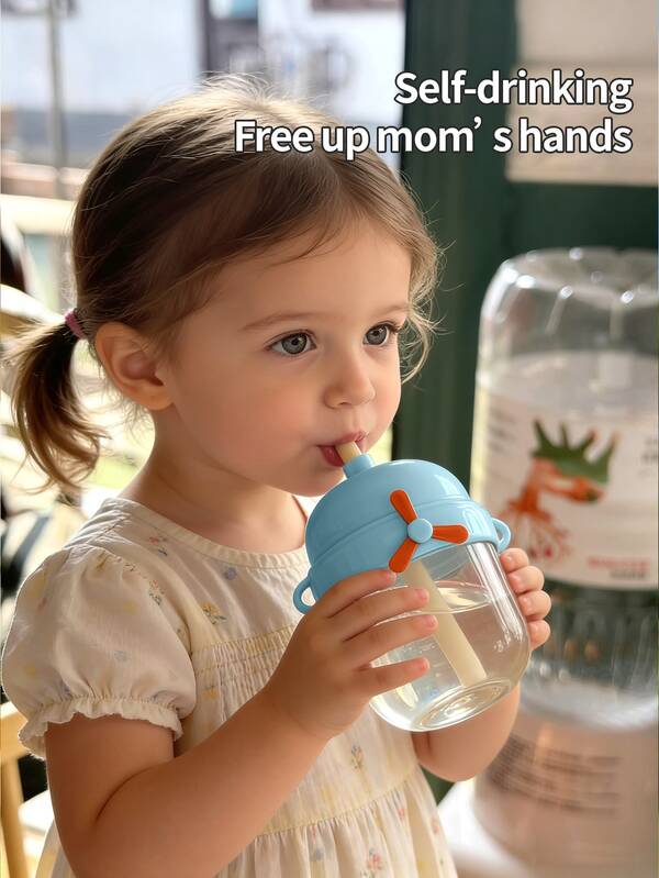 3‑Color Baby Sippy Cup | Transition Weaning Cup For 6M+ | 300ml Leak‑Proof Drop‑Proof Outdoor Travel Straw Cup | Halloween & Christmas Holiday Gift