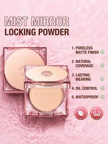 O.TWO.O Bedak Padat untuk Mengatur Riasan, Bedak Padat Matte, Pengontrol Minyak, Tahan Air, Tahan Lama, Cakupan Penuh, Menyamarkan Pori-Pori, Ringan, Tidak Berminyak, Riasan Wajah Sempurna untuk Wanita & Anak Perempuan, Sehari-hari, Pesta, Halloween, Natal, Musim Gugur, Musim Dingin - #03 Nude Hangat - View 7