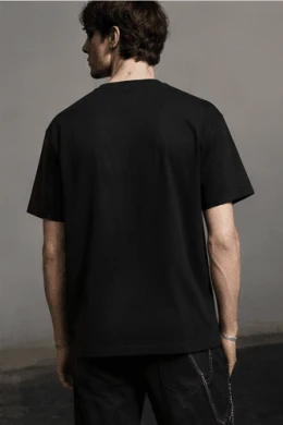 Men T-Shirts - 黑色 - 查看 7