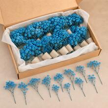 25/50/100/150pcs Mini Baby's Breathl Flowers - For Arts And Crafts, Hair Accessories, Wedding Wreaths, Table Flowers, Home Decor, Etc., Boho - Sky Blue - View 9