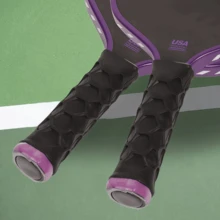 1 buah Pelindung Pegangan Raket Silikon, Mengurangi Getaran & Meningkatkan Genggaman, Pelindung Pegangan Raket Anti-Selip Cocok Untuk Raket Padel, Tenis Pantai, Pickleball – Pelindung Pegangan Pengganti Tahan Lama, Tersedia Dalam Warna Hitam/Putih/Abu-abu/Merah Muda - MultiWarna - View 7