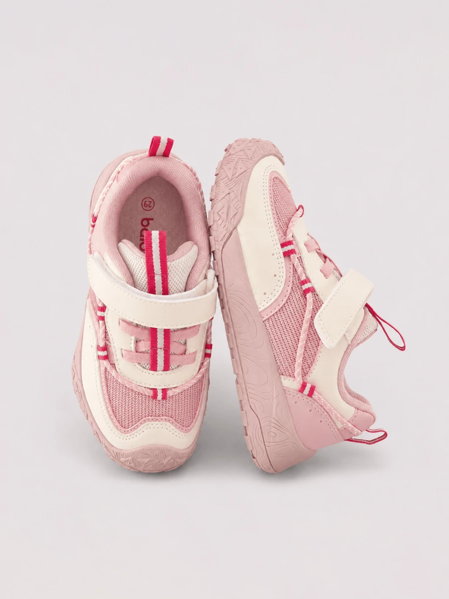 Balabala 2026 Baby Toe Protection Outdoor Anti-Slip Walking Shoes - White Red - View 1
