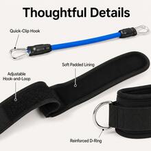 BSKT Hip Training Set, Ankle Straps, Hip Workout, Unisex, Leg And Hip Training, Pilates Home Workout, Yoga Practice, Taekwondo Training, Gym Accessories, Resistance Bands, Fitness Equipment, Fitness Training - Multicolor - View 3