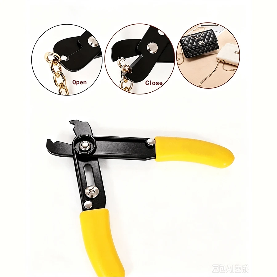 1pc/2pcs Chain Making Pliers, Toothless Clamp, Adjustable Mini Wire Stripper, Chain Opening Tool, Suitable For Chain Installation And Modification, Ideal For Bracelet And Necklace Making - A - View 1