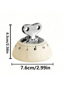 Kitchen Timer, Refrigerator Timer Reminder, Mechanical Spring-Driven Magnetic Timer, Battery-Free, Back To School Stationery Value Set - Multicolor - View 6