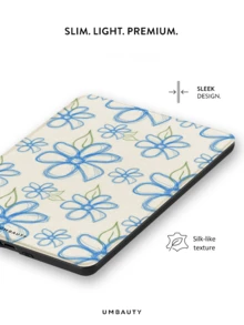 UMBAUTY Protective Case With Simple Floral Pattern For 7/6.8/6 Inch Kindle Paperwhite (12th/11th/10th/7th/6th/5th Gen - 2024) | Kindle Colorsoft Signature Edition E-Reader Accessory, Cute Minimalist Protective Case With Hand Strap, Suitable As A Gift For Colleagues And Friends - Multicolor - View 5