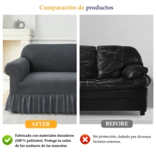 AMOROSA Sofa Slipcovers - Grey - View 3