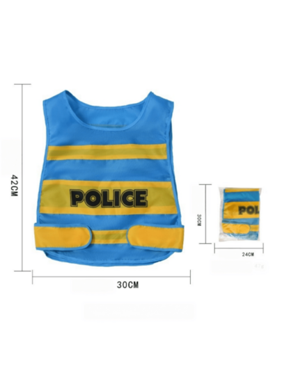2pcs Role Play Cosplay Costume Firefighter Police Engineer Vest