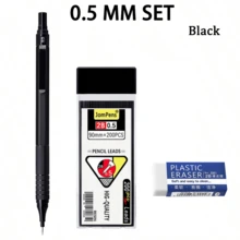 Mechanical Pencil Set, 0.5mm/0.7mm Metal Drafting Pencil , Knurled Grip Mechanical Pencil For Students, School, Office, Writing, Drawing And Sketching - Multiple Styles - View 14