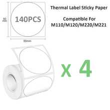 Thermal Self-Adhesive Label Paper, Smudge-Proof Sticker Rolls For Phomemo M110 M220 M200, E210 P50 PT-260 Printers, Barcodes, Addresses, Logo Stickers, Small Business & Home Tagging, Printable Refill Tape Only - View 15