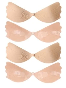 2/1 Pair New Self-Adhesive Push-Up Bra Pads, Nude/Black - Multicolor - View 19