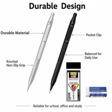 Mechanical Pencil Set, 0.5mm/0.7mm Metal Drafting Pencil , Knurled Grip Mechanical Pencil For Students, School, Office, Writing, Drawing And Sketching - Multiple Styles - View 5