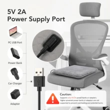 Hailicare USB Heated Seat Cushion 4 Temp Timer, Soft Warm Pad For Office Car, Washable Low Voltage - Seat Cushion - View 5