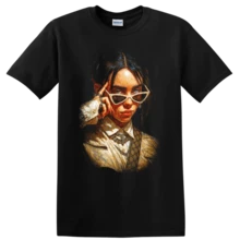 Men T-Shirts - 黑色 - 查看 1