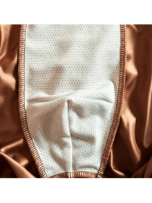 4pcs Luxury Silk-Like Satin Flat Briefs, Smooth & Cool Solid Color Men's Underwear, Lightweight Summer - Multicolor - View 5