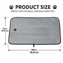 Pet Bath Towel For Dogs And Cats, Soft Absorbent Microfiber Drying Towel With Hanging Loop, Quick Dry Pet Towel Blanket For Bathing, Outdoor Travel And Home Use - Multicolor - View 2