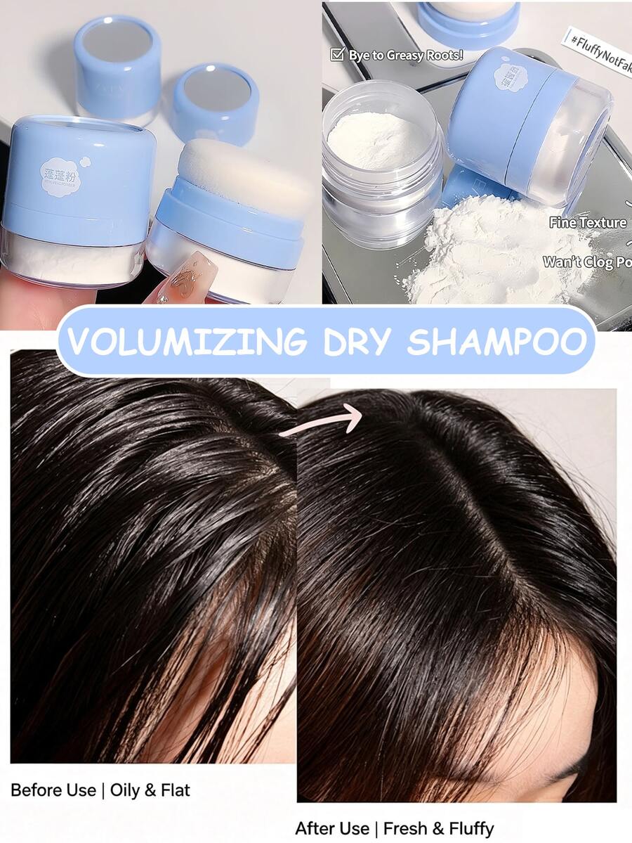 lakerain Bubuk Sampo Kering Penambah Volume Aroma Mint yang Menyegarkan dengan Cermin - Bubuk Transparan dan Lembut untuk Meningkatkan Volume Rambut, Meningkatkan Volume Rambut Secara Instan, Menciptakan Efek Mengembang, Pengontrol Minyak yang Ampuh, Tanpa Residu, Tidak Menggumpal, Tidak Membekas Putih, Perawatan Kulit Kepala yang Lembut, Mengangkat Rambut Kusut Secara Instan, Tekstur Tak Terlihat, Mudah Dibawa, Cocok untuk Kembali ke Sekolah, Hadiah Natal