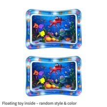 1/2pcs Inflatable Slap Pad, Baby Water Play Mat With Floating Toys, PVC Ocean Fish Design, Toddler Clapping Toy - Octopus Style - View 13