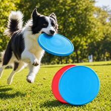 1 Piece, 2 Pieces Of Dog Supplies, UFO Floating Interactive Grasping Toy For Dogs, Anti Bite Lightweight And Flexible Training Toy, Suitable For Small And Medium-Sized Dogs, Suitable For Outdoor Parks, Backyards, Camping, Beaches, Throwing Games - Multicolor - View 2