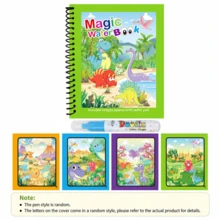 Refillable Water Pen Magic Water Painting Book, Reusable Princess Dream Theme Coloring Book, Paper And Plastic Material, Spiral Binding, Clean Drawing Activity Toy For Kids, Suitable For Travel, Birthday, Holiday Gifts - Multicolor - View 12