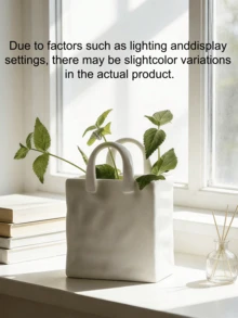 1 pieza Bolsa de jarrón con flores plisadas de lujo, adecuada para la decoración de la sala de estar con estilo Ins, jarrón multifuncional para flores secas y frescas, decoración del hogar S6ST - Bolsa de tela degradada negra - Ver 12
