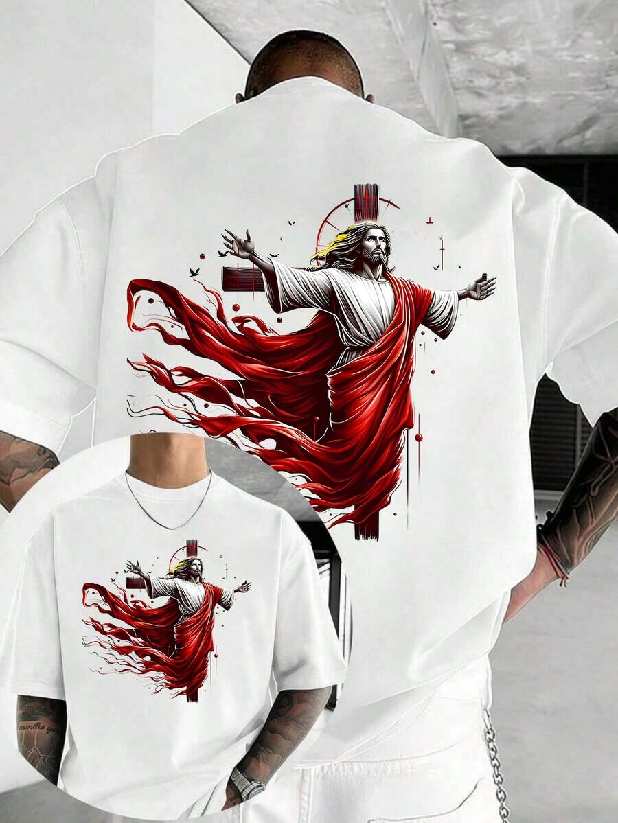 Men T-Shirts - 白色 - 查看 1