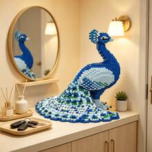This 4467-Piece Peacock King Building Block Set Is Cute And Adorable, Making It A Perfect Gift For Couples And Parents. The Assembly Difficulty Is High. It's An Ideal Gift For Christmas, Halloween, And The Back-To-School Season. - Multicolor - View 9