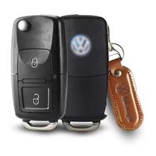 Carcaça de Chave Automotiva Retrátil Compatível com VW Saveiro com Chaveiro Metálico - A - Visão 9