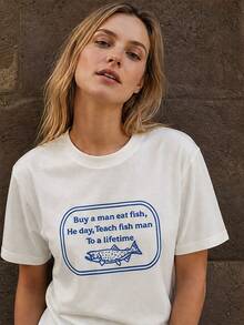 Women T-Shirts - 白色 - 查看 1