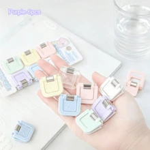 Set de 6 piezas - Clips mini multifuncionales - Clips de papel lindos, clips para notas, organizadores de exámenes/archivos, suministros de oficina, papelería de moda, clips de fijación confiables, esenciales para trabajadores de oficina - cuadrado - Ver 20