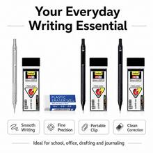 Mechanical Pencil Set, 0.5mm/0.7mm Metal Drafting Pencil , Knurled Grip Mechanical Pencil For Students, School, Office, Writing, Drawing And Sketching - Multiple Styles - View 12