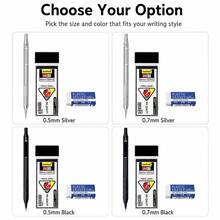 Mechanical Pencil Set, 0.5mm/0.7mm Metal Drafting Pencil , Knurled Grip Mechanical Pencil For Students, School, Office, Writing, Drawing And Sketching - Multiple Styles - View 7