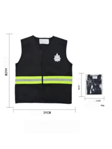 2pcs Role Play Cosplay Costume Firefighter Police Engineer Vest - Multicolor - View 3