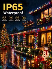 1PC 5m/7m/12m/22m Solar String Lights, 20/50/100/200LED Outdoor Waterproof Solar String Lights, 8 Modes, Suitable For Garden Fences, Camping, Parties, Parties, Halloween, Courtyards, Weddings, Parties, Lawns, Christmas Decorations - Solar LED String Lights - View 4