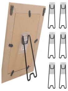 1/2pcs Photo Album Stand - Heavy Duty Metal Photo Display Rack With Secure Clips, Ideal For Home Decor, Office And Events - Durable And Versatile Photo Frame Alternative, Stylish Design | Sturdy Clip Design - Multiple Styles - View 1
