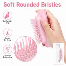 2-In-1 Refillable Spray Hairbrush, Softening Hair Styling And Scalp Massage Comb With Soft Round-Tip Nylon Bristles, Portable Dry And Wet Use Styling Tool, Suitable For Travel And Daily Use - Multiple Styles - View 6