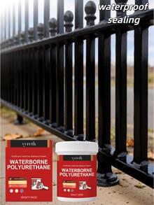 Waterproof Sealing Paint (Black) Metal Iron Door Railing Corrosion Prevention Long-Term Sealing Protection Home Essential Convenient For Daily Use - A - View 3