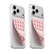 2 PIEZAS Soporte de teléfono reutilizable con ventosa de doble cara, soporte de agarre de teléfono desmontable manos libres, adecuado para selfies, videollamadas, compatible con sistemas Apple y Android - Multicolor - Ver 14