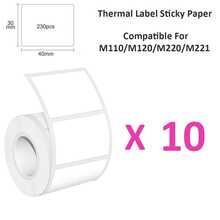 Thermal Self-Adhesive Label Paper, Smudge-Proof Sticker Rolls For Phomemo M110 M220 M200, E210 P50 PT-260 Printers, Barcodes, Addresses, Logo Stickers, Small Business & Home Tagging, Printable Refill Tape Only - View 27