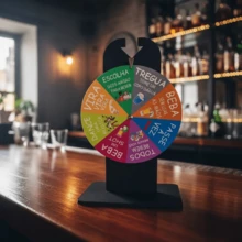 Roleta Roda de Shot Cachaça Mesa Bebida Happy Hour Bebida - Multicolorido - Visão 4