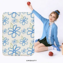 UMBAUTY Protective Case With Simple Floral Pattern For 7/6.8/6 Inch Kindle Paperwhite (12th/11th/10th/7th/6th/5th Gen - 2024) | Kindle Colorsoft Signature Edition E-Reader Accessory, Cute Minimalist Protective Case With Hand Strap, Suitable As A Gift For Colleagues And Friends - Multicolor - View 9